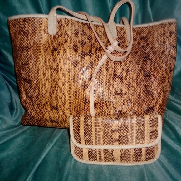 Python Shoulder Bag/Tote Bag - Picture 1 of 6